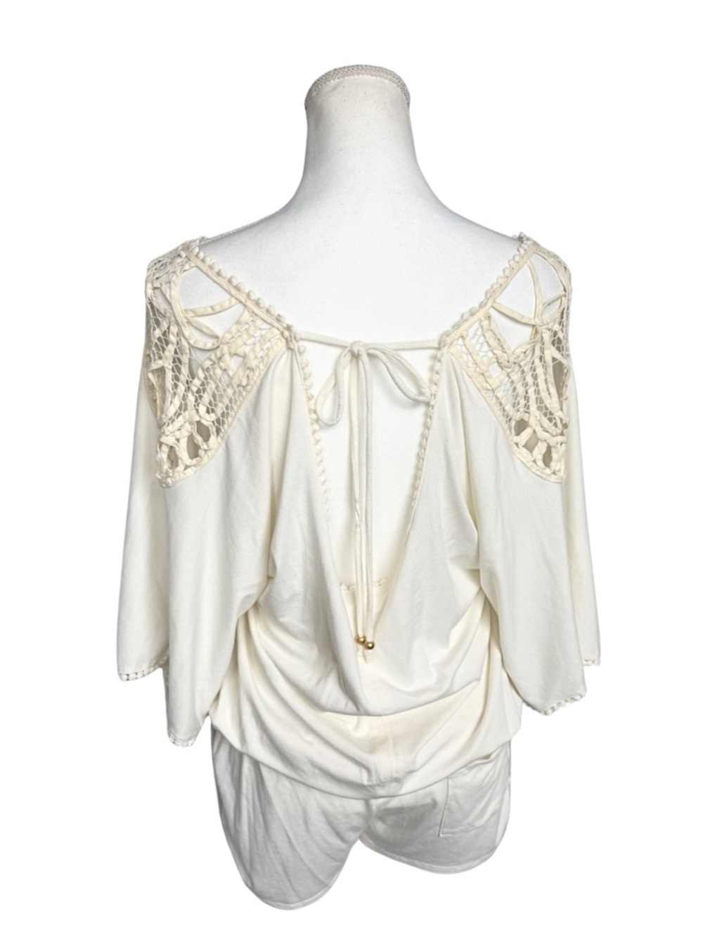 L*Space Callisto Romper Cream Boho Playsuit Womens Medium